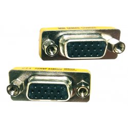 VGA FF 15 της Pro.fi.con μετατροπέας μίνι αντάπτορ θηλυκό-θηλυκό φις συνδετήρας καλωδίων Gender changer mini adaptor double female plug cable connector